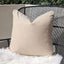 Rowen Homes Outdoor Mink Outdoor Cushion with Cream Piping - 43 x 43cm House of Isabella UK