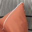 Rowen Homes Outdoor Rust Outdoor Cushion  with Cream Piping - 43 x 43cm House of Isabella UK