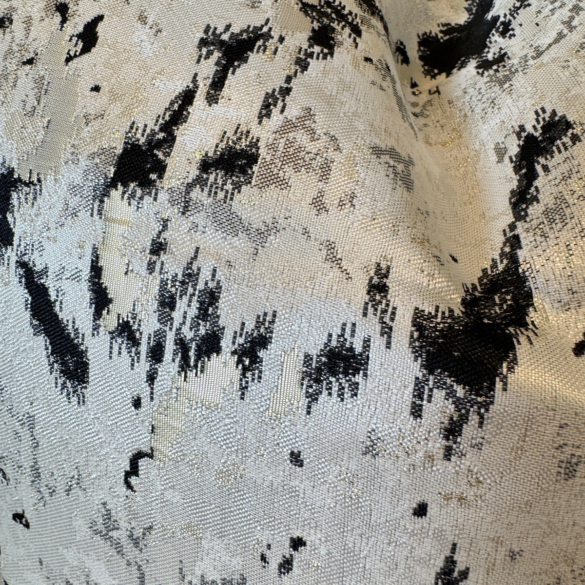 Rowen Homes Textiles Dionne Cream & Black Abstract Print Cushion - 50x50cm House of Isabella UK