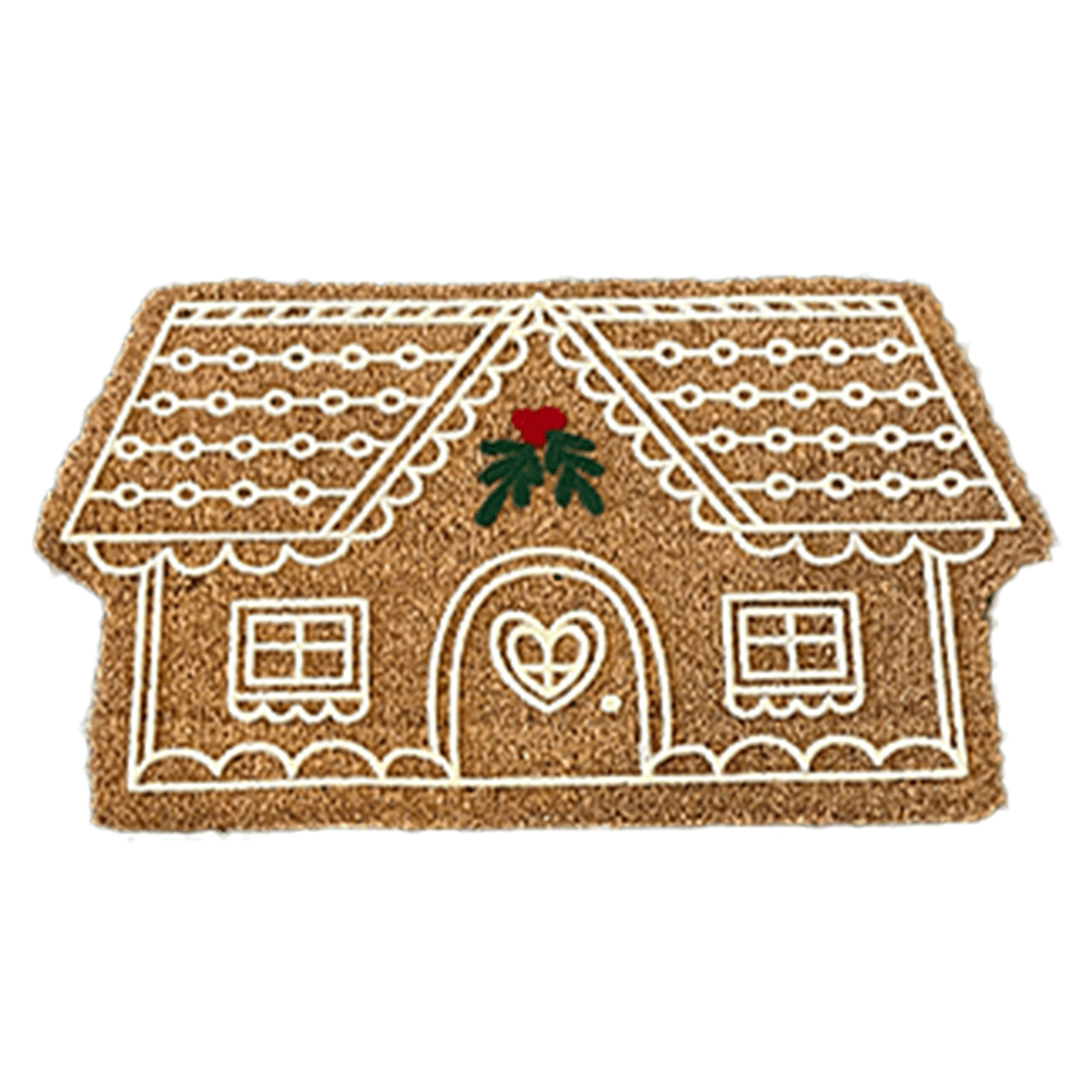 Rowen Homes Textiles Gretel Festive Christmas Gingerbread House Doormat House of Isabella UK