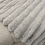 Rowen Homes Textiles Isla Grey Chunky Ribbed Faux Fur Throw House of Isabella UK