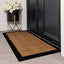Rowen Homes Textiles Kyla Large Black Border Natural Double Width Doormat House of Isabella UK