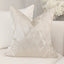 Rowen Homes Textiles Tacoma Cream & Gold Geometric Metallic Cushion - 50x50cm House of Isabella UK