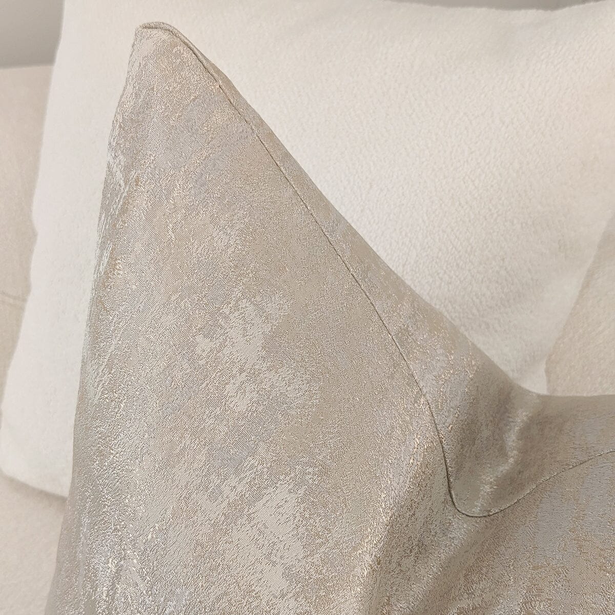 Rowen Homes Textiles Tiana Cream & Gold Abstract Print Cushion - 50x50cm House of Isabella UK