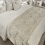 Rowen Homes Textiles Yasmin Gold & Cream Metallic Cloud Print Bed Runner House of Isabella UK