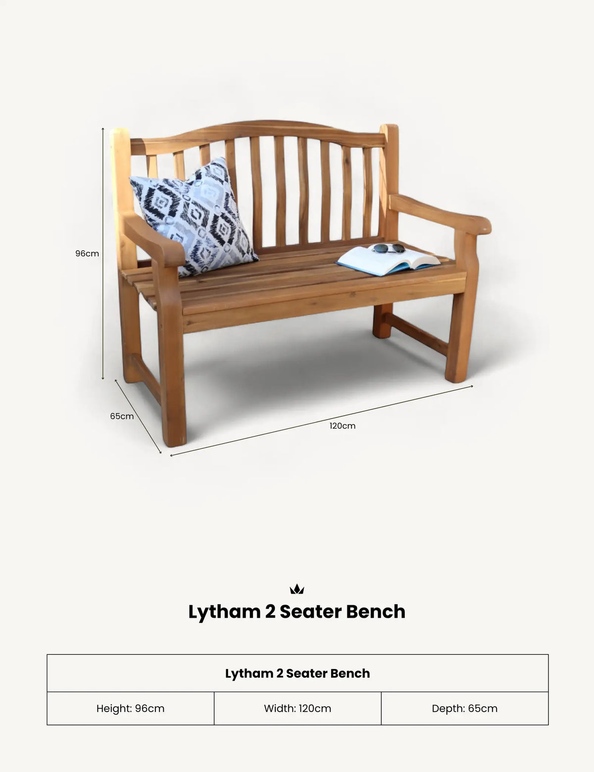 Royalcraft Benches Lytham 2 Seater Bench House of Isabella UK