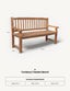 Royalcraft Benches Turnbury 3 Seater Bench House of Isabella UK