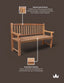 Royalcraft Benches Turnbury 3 Seater Bench House of Isabella UK