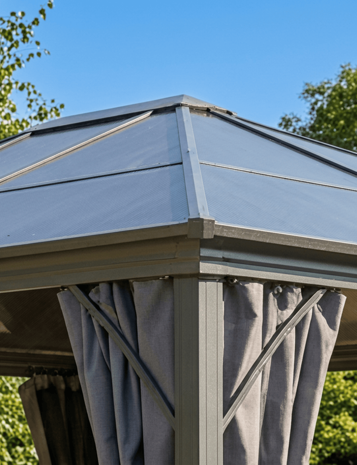 Royalcraft Gazebos Lugano Premium Polycarbonate Gazebo - 3M x 3.6M House of Isabella UK