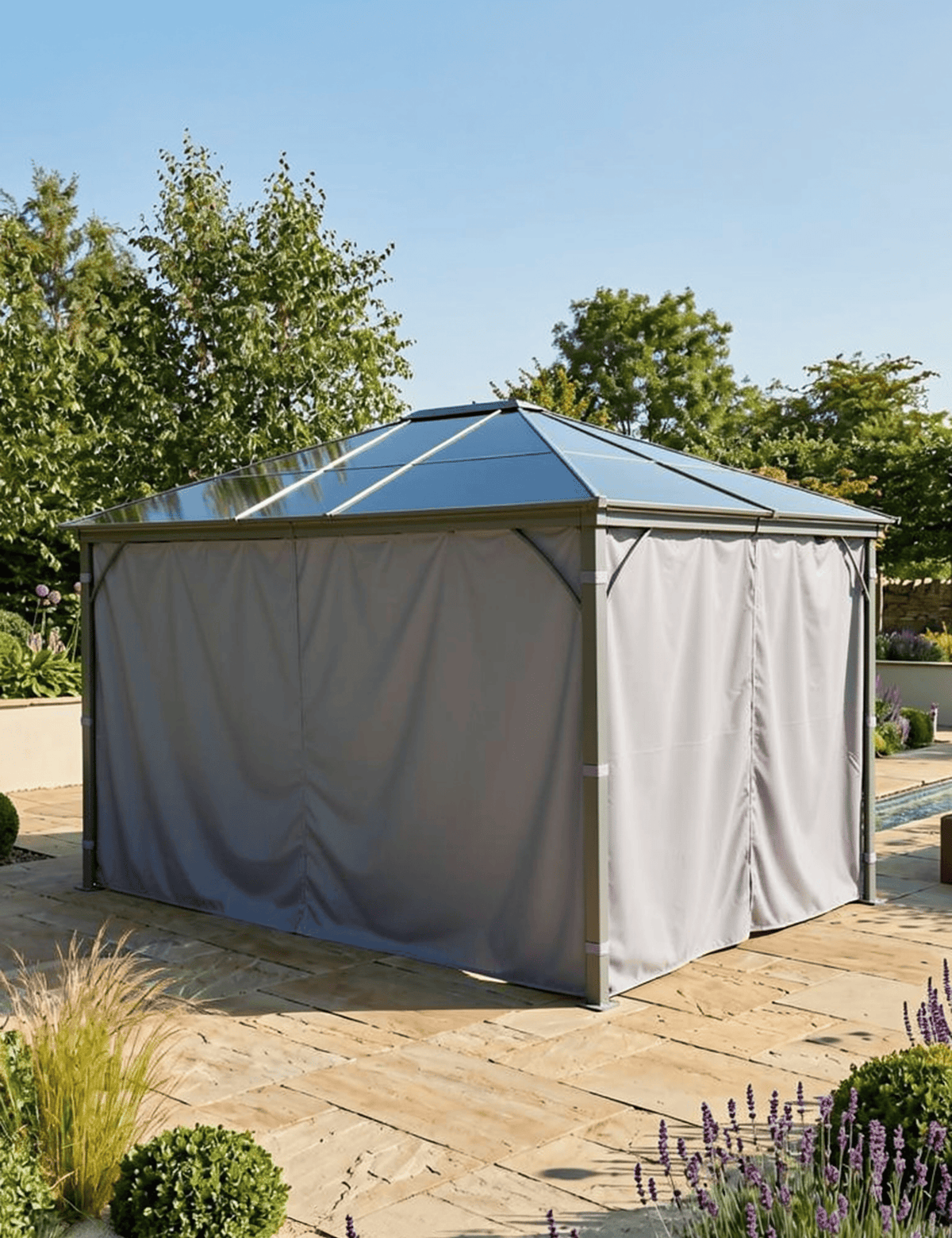 Royalcraft Gazebos Lugano Premium Polycarbonate Gazebo - 3M x 3.6M House of Isabella UK