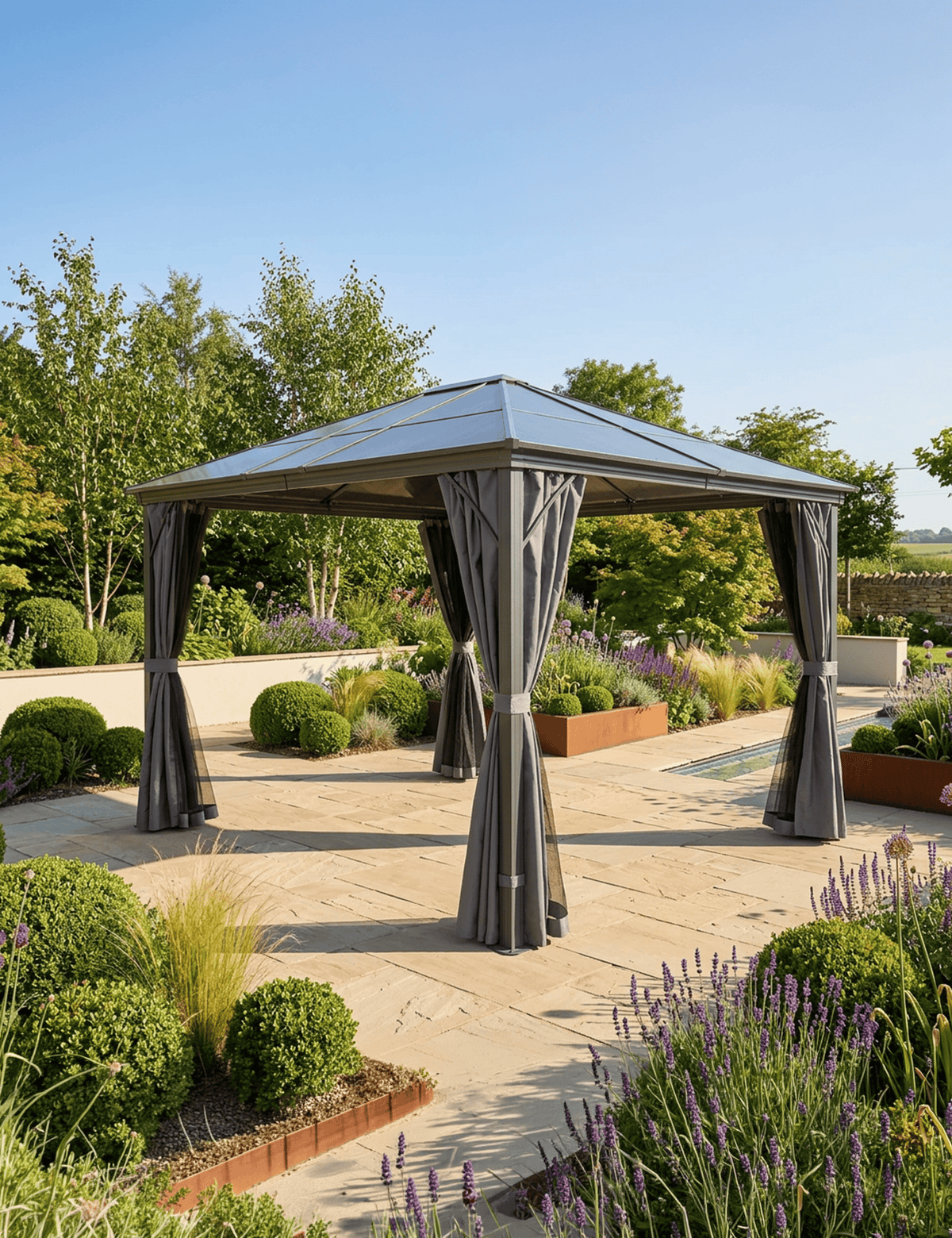 Royalcraft Gazebos Lugano Premium Polycarbonate Gazebo - 3M x 3.6M House of Isabella UK