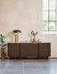 Royalcraft Indoor Furniture ROKA Dark Wood 4-Door Sideboard with Marble Top House of Isabella UK
