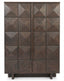 Royalcraft Indoor Furniture ROKA Dark Wood Geometric 2-Door Cabinet House of Isabella UK