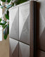 Royalcraft Indoor Furniture ROKA Dark Wood Geometric 2-Door Cabinet House of Isabella UK