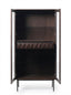 Royalcraft Indoor Furniture ROKA Dark Wood Geometric 2-Door Glass Cabinet House of Isabella UK