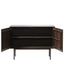Royalcraft Indoor Furniture ROKA Dark Wood Geometric 2-Door Sideboard House of Isabella UK