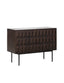 Royalcraft Indoor Furniture ROKA Dark Wood Geometric 2-Door Sideboard House of Isabella UK