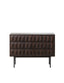 Royalcraft Indoor Furniture ROKA Dark Wood Geometric 2-Door Sideboard House of Isabella UK