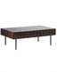 Royalcraft Indoor Furniture ROKA Dark Wood Geometric Coffee Table House of Isabella UK