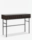 Royalcraft Indoor Furniture ROKA Dark Wood Geometric Console Table House of Isabella UK