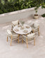 Royalcraft Outdoor Furniture Astral 4 Seater Round Concrete Terrazzo Dining Set with Roma Dining Chairs House of Isabella UK