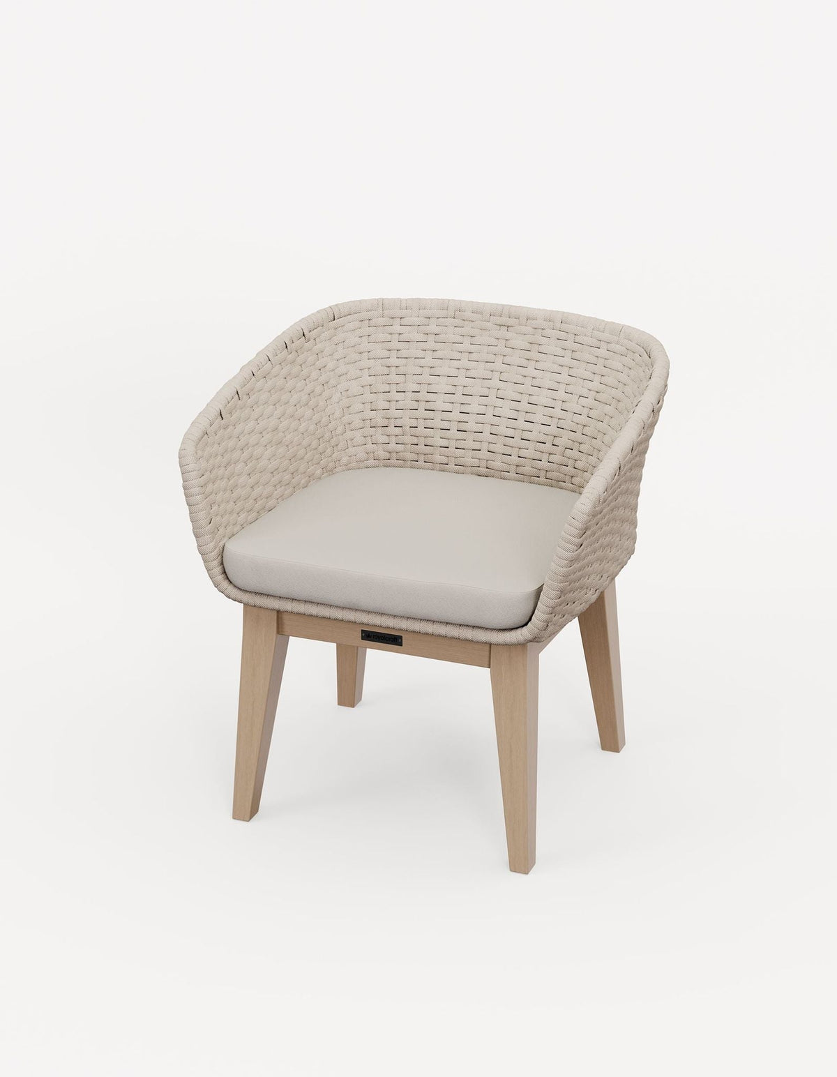 Royalcraft Outdoor Furniture Astral 4 Seater Round Terrazzo Concrete Dining Set with Eden Dusk Dining Chairs House of Isabella UK
