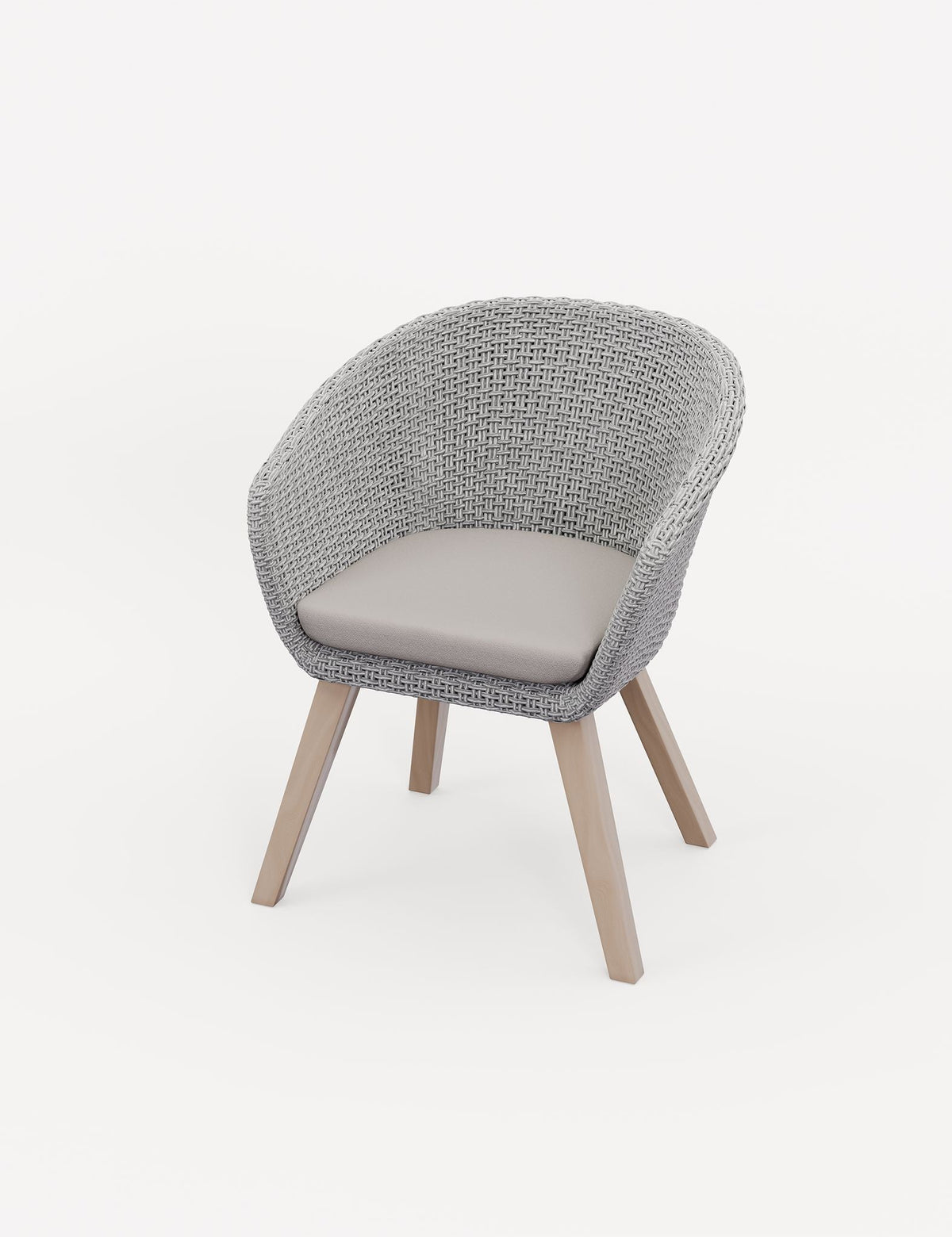 Royalcraft Outdoor Furniture Astral 4 Seater Round Terrazzo Concrete Dining Set with Sol Dining Chairs House of Isabella UK