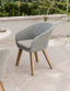 Royalcraft Outdoor Furniture Astral 4 Seater Round Terrazzo Concrete Dining Set with Sol Dining Chairs House of Isabella UK