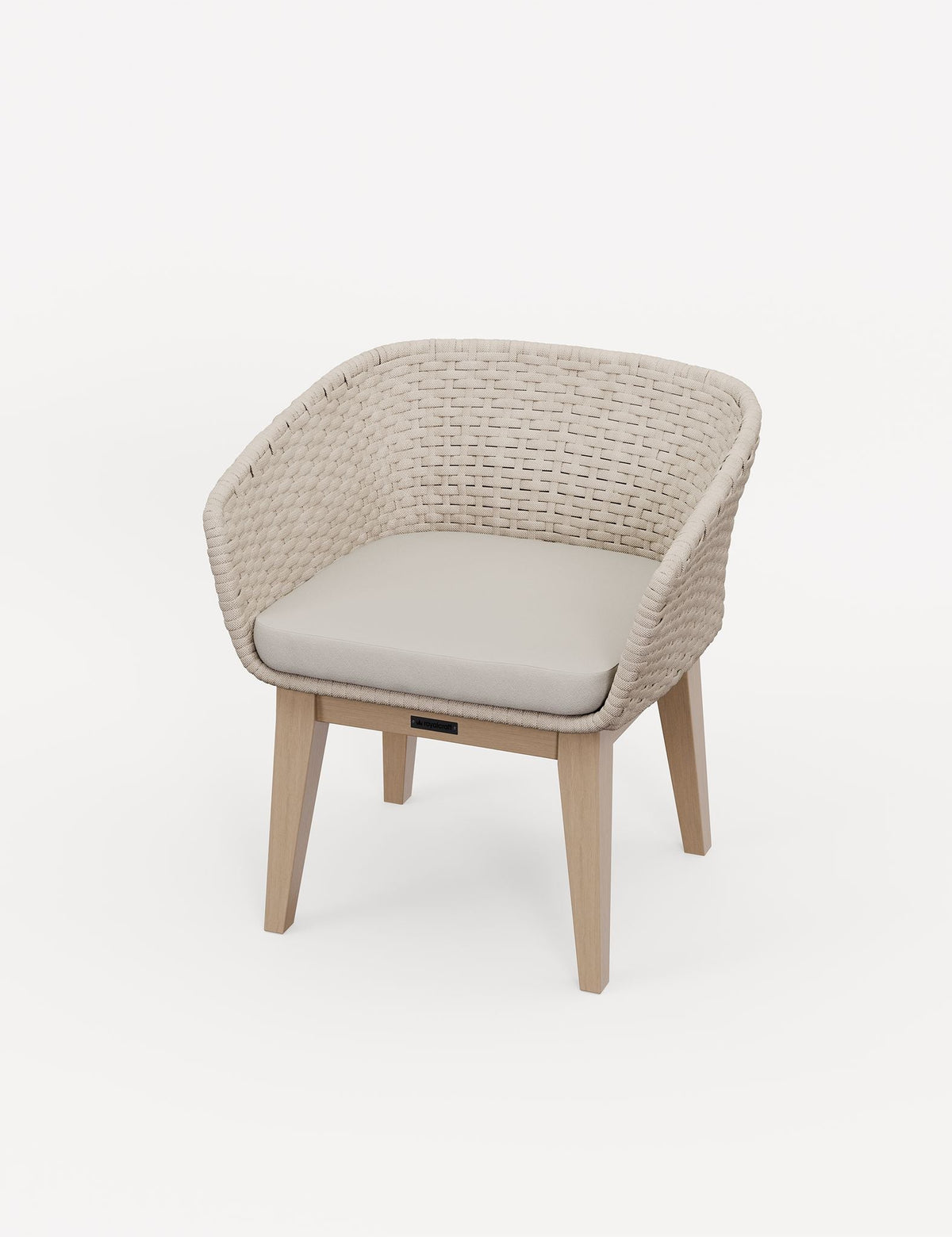 Royalcraft Outdoor Furniture Astral 6 Seater Round Terrazzo Concrete Dining Set with Eden Dusk Dining Chairs House of Isabella UK