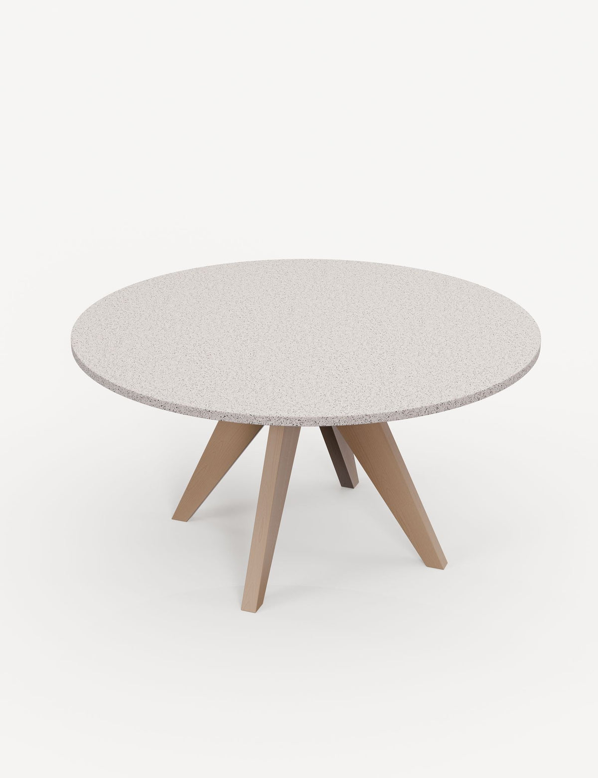 Royalcraft Outdoor Furniture Astral 6 Seater Round Terrazzo Concrete Dining Set with Eden Dusk Dining Chairs House of Isabella UK