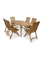 Royalcraft Outdoor Furniture Ellipse 6 Seater Dining Set with Manhattan Recliner Armchairs House of Isabella UK