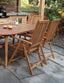 Royalcraft Outdoor Furniture Ellipse 6 Seater Dining Set with Manhattan Recliner Armchairs House of Isabella UK