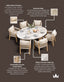 Royalcraft Outdoor Furniture Jupiter 6 Seater Ellipse D Conical Dining Set with Roma Dining Chairs House of Isabella UK