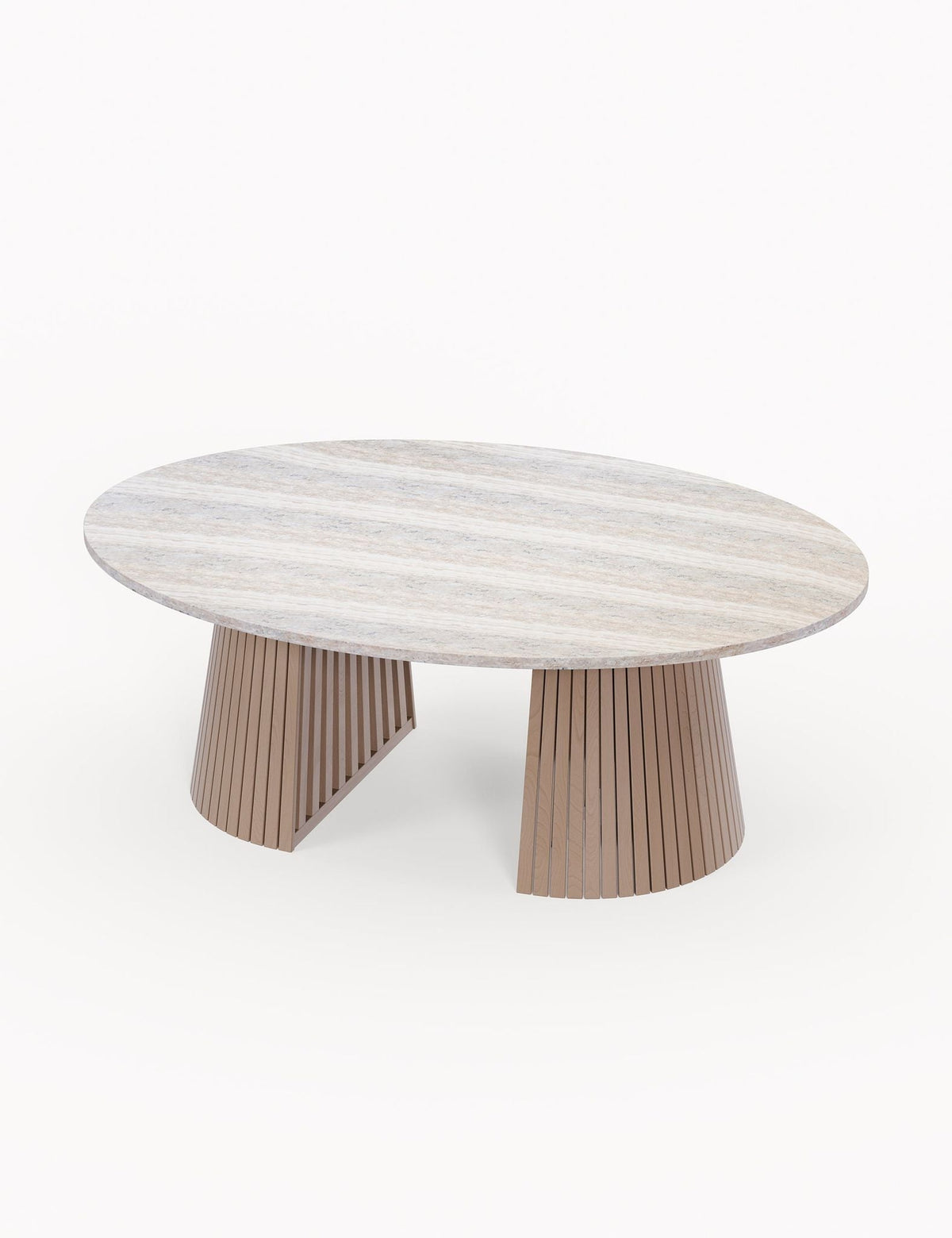 Royalcraft Outdoor Furniture Jupiter 6 Seater Ellipse D Conical Dining Set with Sol Dining Chairs House of Isabella UK