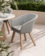 Royalcraft Outdoor Furniture Jupiter 6 Seater Ellipse D Conical Dining Set with Sol Dining Chairs House of Isabella UK
