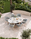 Royalcraft Outdoor Furniture Jupiter 6 Seater Ellipse D Conical Dining Set with Sol Dining Chairs House of Isabella UK