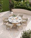 Royalcraft Outdoor Furniture Jupiter 6 Seater Round Conical Dining Set with Eden Dawn Dining Chairs House of Isabella UK