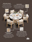 Royalcraft Outdoor Furniture Jupiter 6 Seater Round Conical Dining Set with Roma Dining Chairs House of Isabella UK