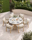 Royalcraft Outdoor Furniture Jupiter 6 Seater Round Conical Dining Set with Roma Dining Chairs House of Isabella UK