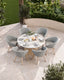 Royalcraft Outdoor Furniture Jupiter 6 Seater Round Conical Dining Set with Sol Dining Chairs House of Isabella UK