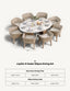 Royalcraft Outdoor Furniture Jupiter 8 Seater Ellipse D Conical Dining Set with Eden Dawn Dining Chairs House of Isabella UK