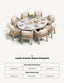 Royalcraft Outdoor Furniture Jupiter 8 Seater Ellipse D Conical Dining Set with Roma Dining Chairs House of Isabella UK