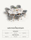 Royalcraft Outdoor Furniture Jupiter 8 Seater Ellipse D Conical Dining Set with Sol Dining Chairs House of Isabella UK
