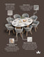Royalcraft Outdoor Furniture Jupiter 8 Seater Ellipse D Conical Dining Set with Sol Dining Chairs House of Isabella UK