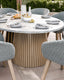 Royalcraft Outdoor Furniture Jupiter 8 Seater Ellipse D Conical Dining Set with Sol Dining Chairs House of Isabella UK