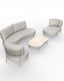 Royalcraft Outdoor Furniture KOKO 5 Seater Lounging Set with Coffee Table & Footstool House of Isabella UK