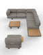 Royalcraft Outdoor Furniture LEOX Modular 5-Seater Corner Sofa Set with Coffee Table House of Isabella UK