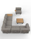 Royalcraft Outdoor Furniture LEOX Modular 5-Seater Corner Sofa Set with Coffee Table House of Isabella UK