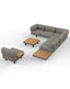 Royalcraft Outdoor Furniture LEOX Modular 5-Seater Corner Sofa Set with Coffee Table House of Isabella UK