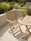 Royalcraft Outdoor Furniture London 2 Seater Square Folding Bistro Set with London Folding Armchairs House of Isabella UK